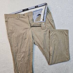 Brax Evans Chino Pants Mens 40x31 Khaki Cotton Kapok Regular Fit Business Casual